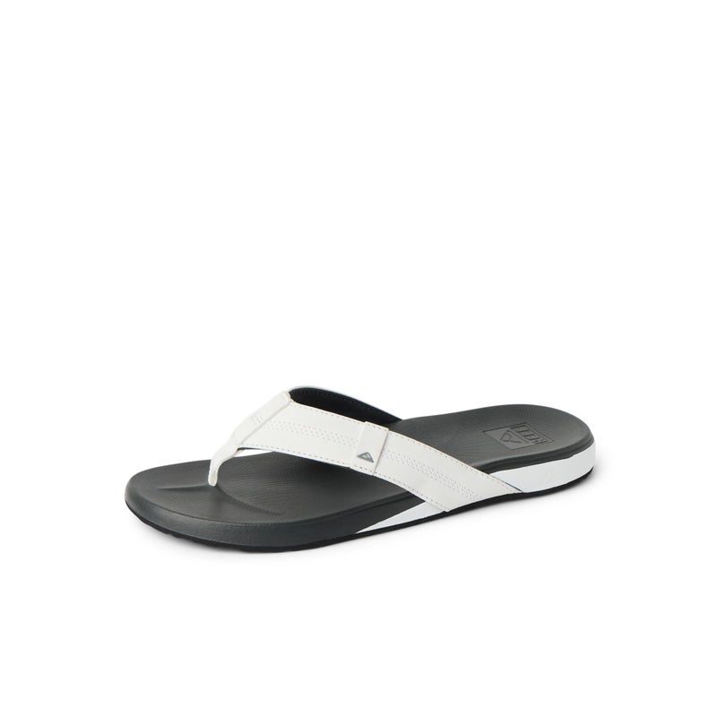 Reef Cushion Phantom Mens Flip Flop, Ultra Soft Cushion Footbed, White/Charcoal, 11 - Image 1